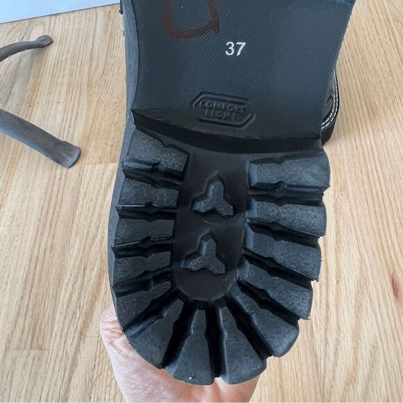 Jon Josef made in Spain Gabby Studded platform loafer black silver size 37 - Picture 7 of 11